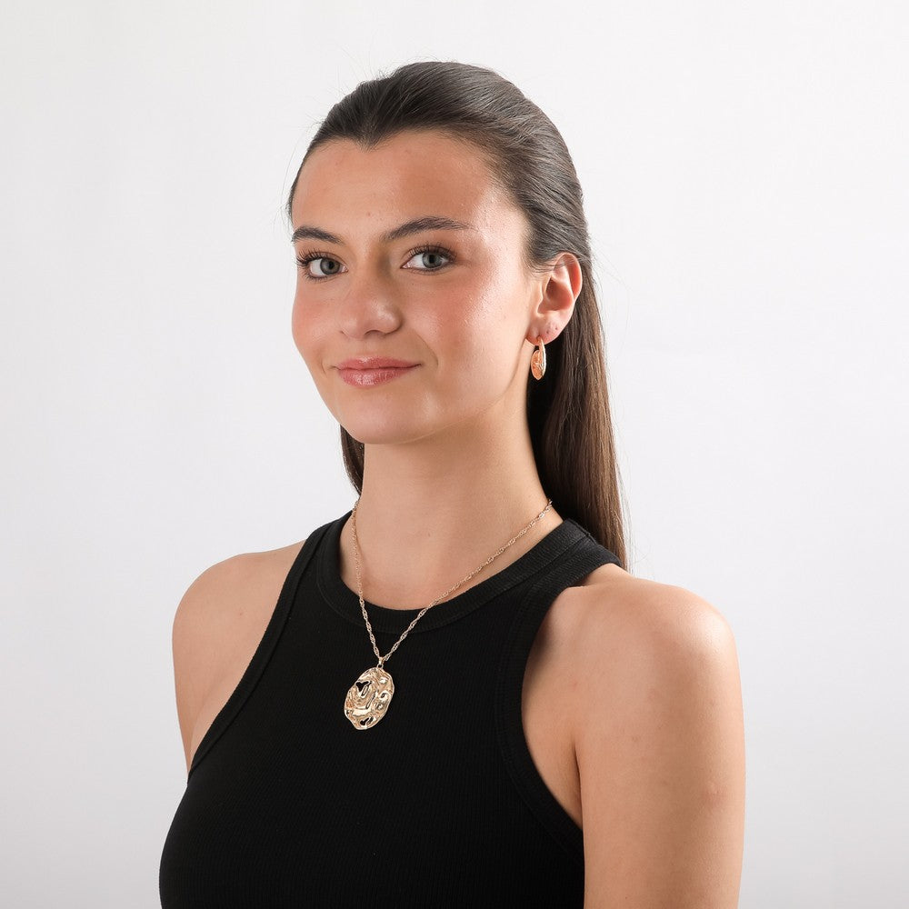 Set De Collar Klara Dorado I-D