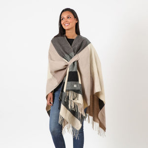 Poncho  Adriana Beige Humana