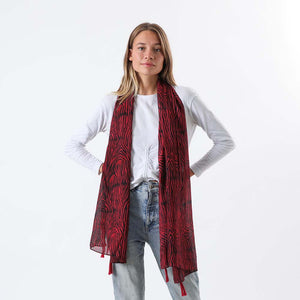 Pañuelo Estampado Malaga Rojo Humana