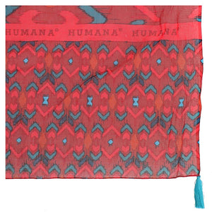 Pañuelo Estampado Morrocan Rojo Humana