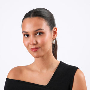 Aros Argolla Polca Plateado Acero Inoxidable Humana