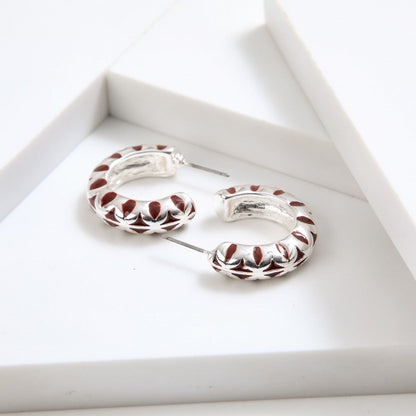 Aros Argollas Berta Silver Tatienne