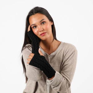 Guante  Lana Josefina Negro Tatienne