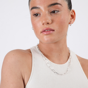 Collar Adri Plateado ID