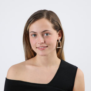 Aros Mediano Trap Dorado Fiesta Humana