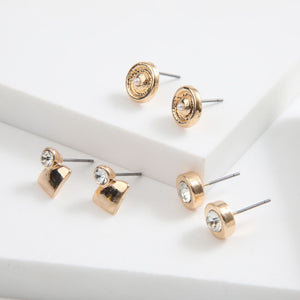 Set de 3 aros Matilda Dorado ID