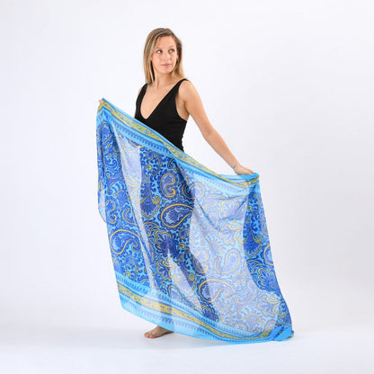 Pareo Estampado Guayacan Blue I-D
