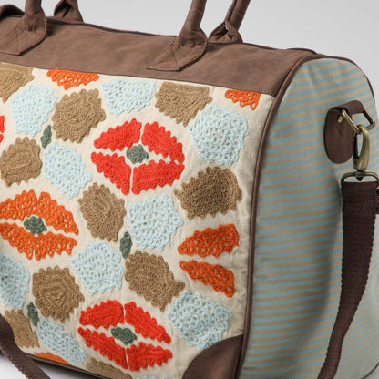 Bolso Hippie Café y Celeste Humana