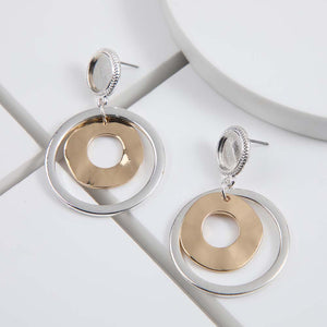 Aros Medianos Noce Plateados Tatienne