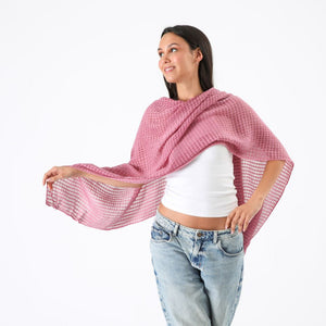 Pañuelo Liso Gijon Plisado Fucsia Id