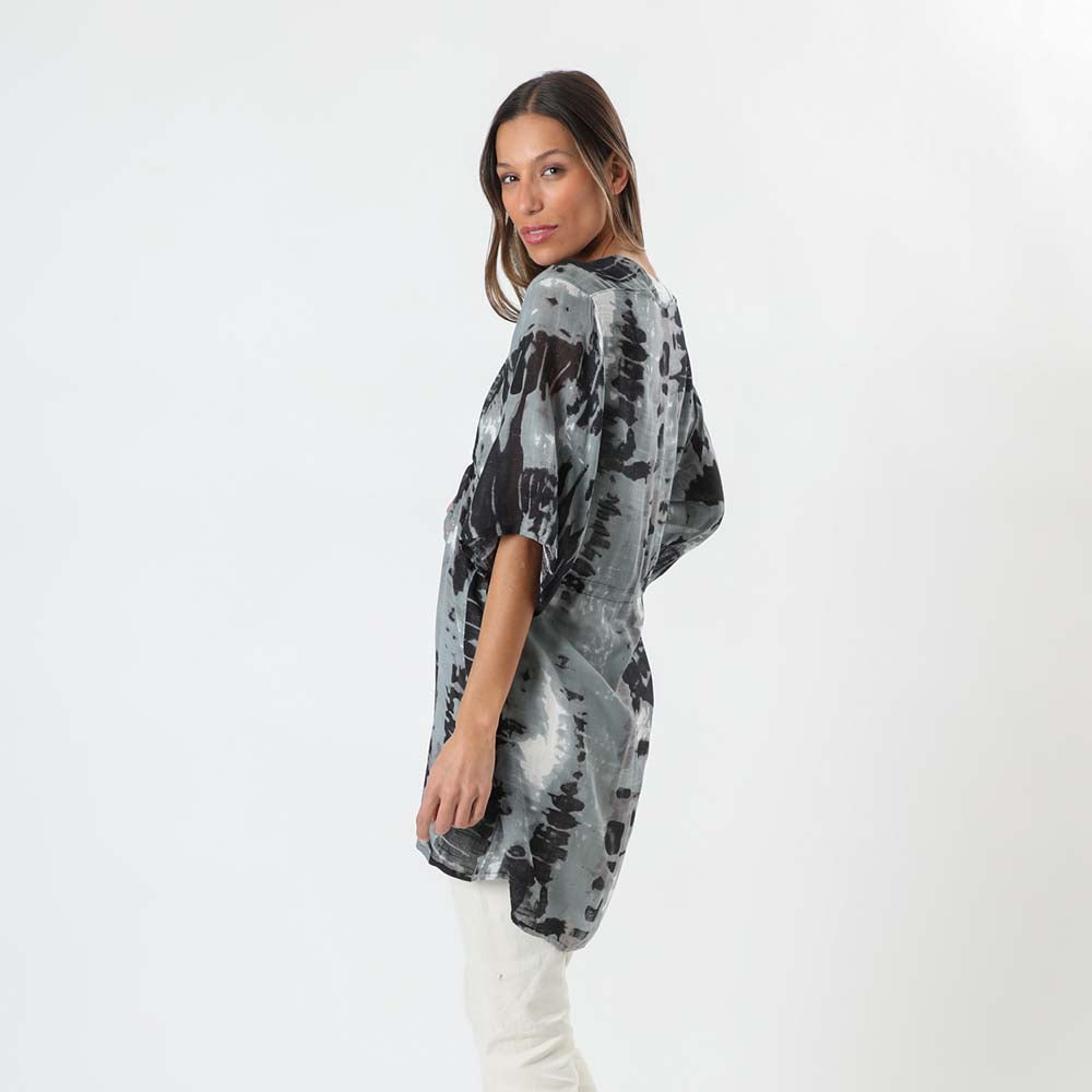 Kimono Waves Gris Humana