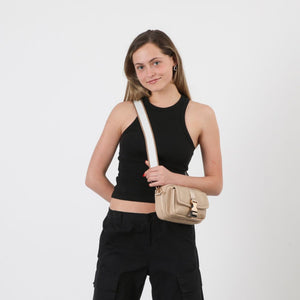 Cartera Bandolera Bignonia Ecocuero beige ID