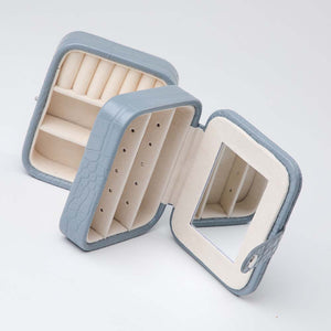 Joyero Invierno Reptil Celeste Humana