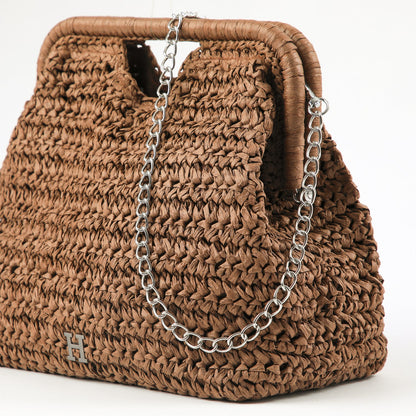 Cartera Clutch Palma Café Humana