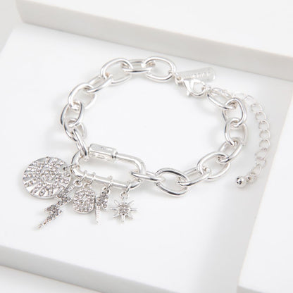Pulsera Iconos Plateado Humana