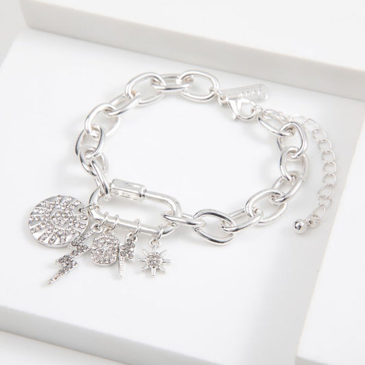 Pulsera Iconos Plateado Humana