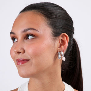 Set De 3 Argollas Rigel Plateado Humana