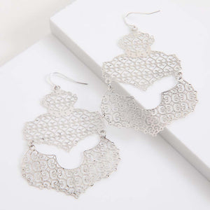 Aros Largos Artic Plateados Tatienne