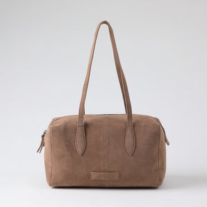 Cartera Hombro Gala Beige Suede Humana