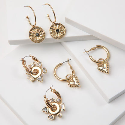 Set De Aros Greta Plateado Humana