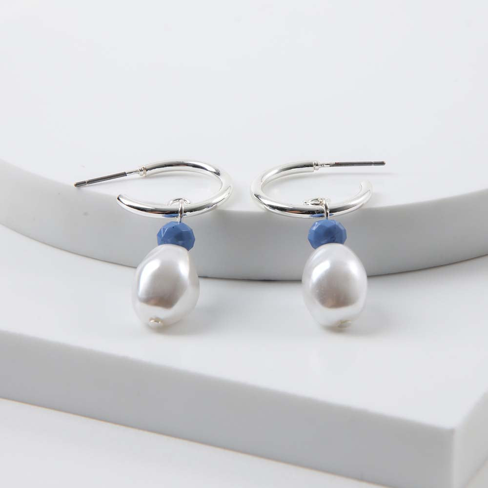 Aros Argolla Esmeé Plateado Tatienne