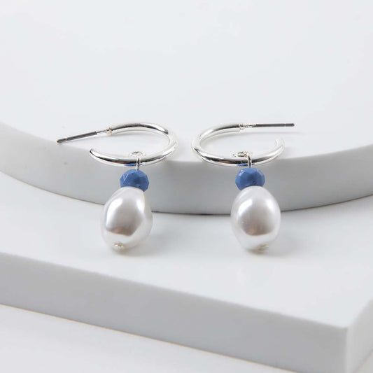 Aros Argolla Esmeé Plateado Tatienne