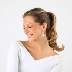 Aros Argollas Delia Plateado Humana