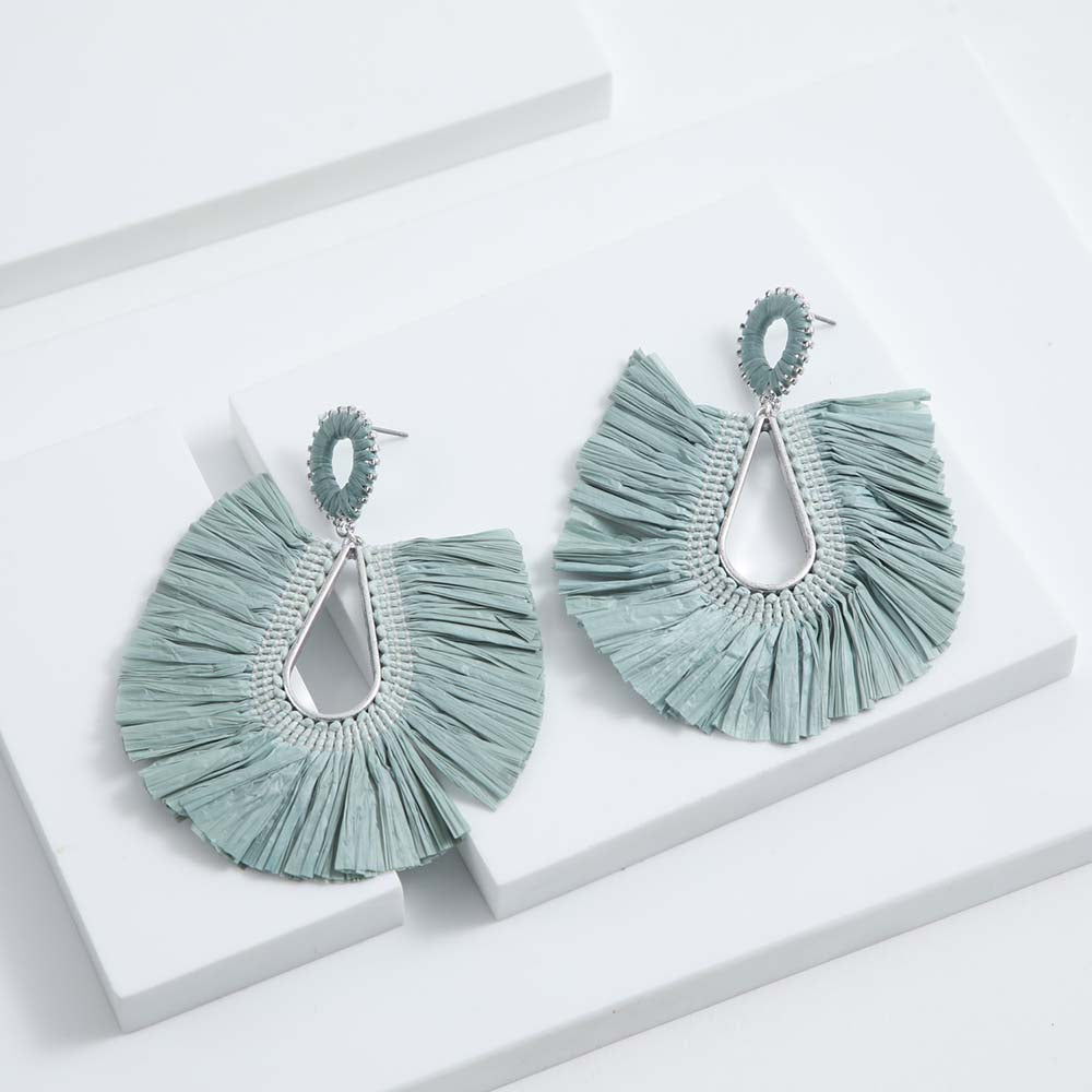 Aros Largo Celidonia Azul Humana