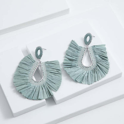 Aros Largo Celidonia Azul Humana