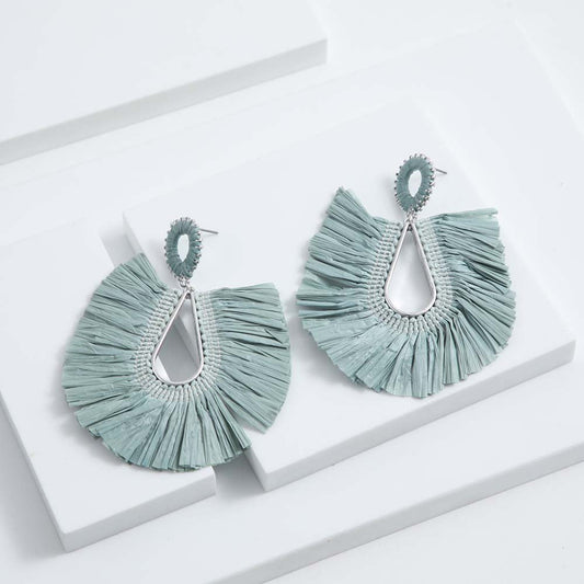 Aros Largo Celidonia Azul Humana