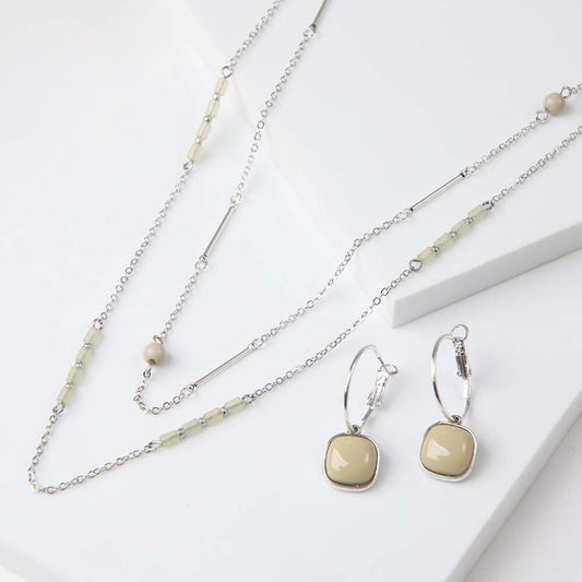 Collar + Aro Albacete Beige Humana