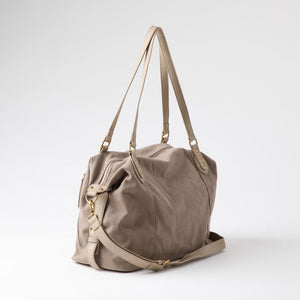 Cartera De Hombro Vittoria Canva Beige Humana