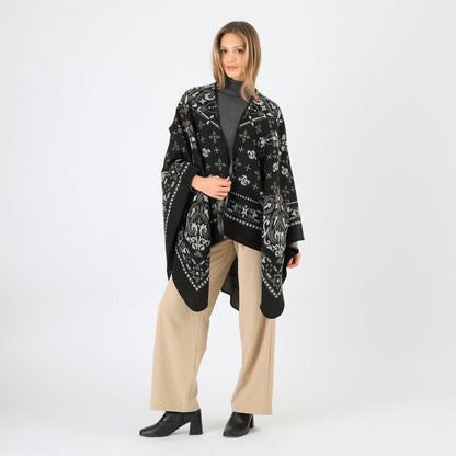 Poncho Sven Black Tatienne