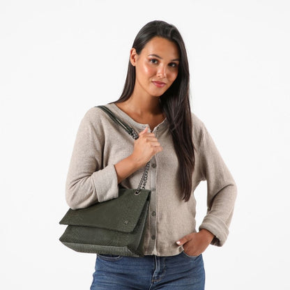 Cartera Cruzada Lupe Verde Humana