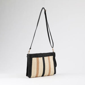 Cartera Bandolera Ana Tejida Negro Playa Humana