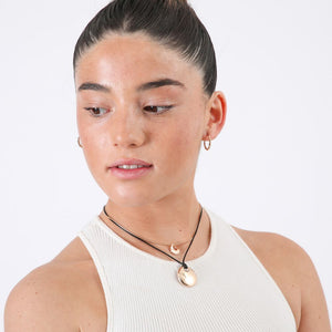 Collar Duo Círculos dorados ID