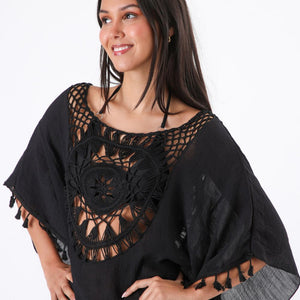 Kimono Luz Negro Humana