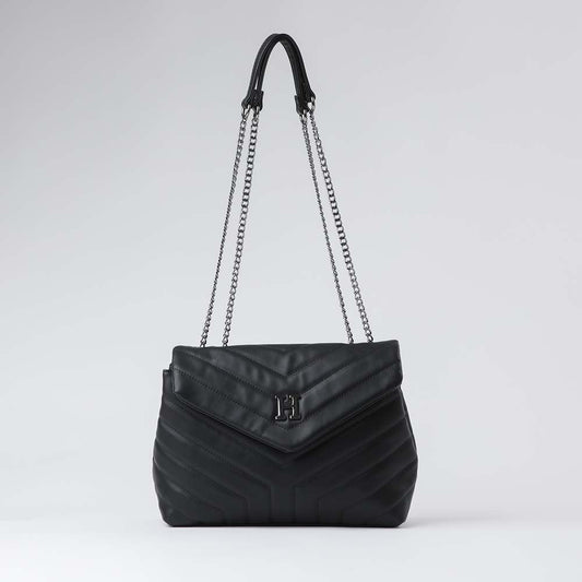 Cartera Hombro Padded Negra Humana