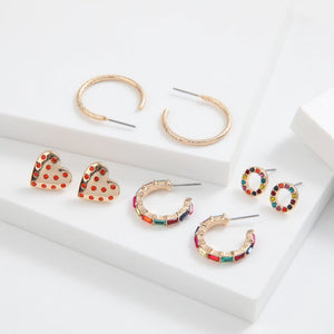 Set de 4 aros Jurema Dorado ID