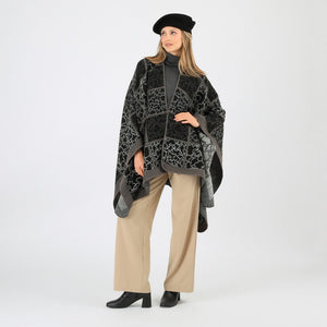 Poncho Yves Black Tatienne