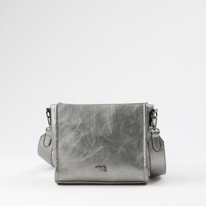 Cartera Bandolera Fitzroy Ecocuero plateado Tatienne