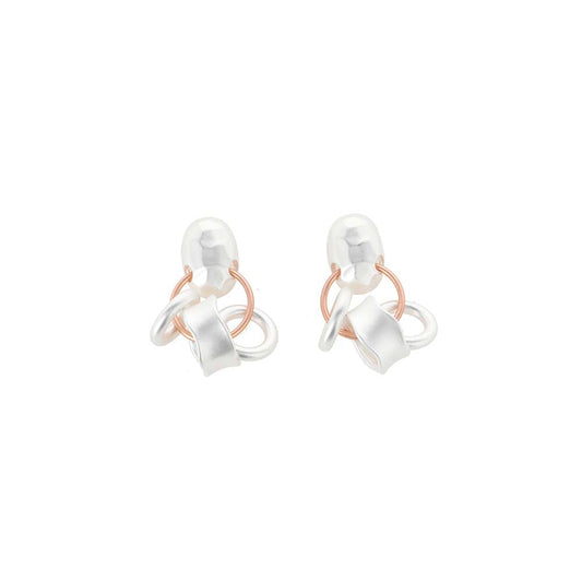 Aros Largos Retro Atelier 20 Blancos Tatienne