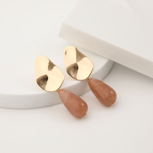 Aros Mediano Apricot Crush 12 Dorado Tatienne