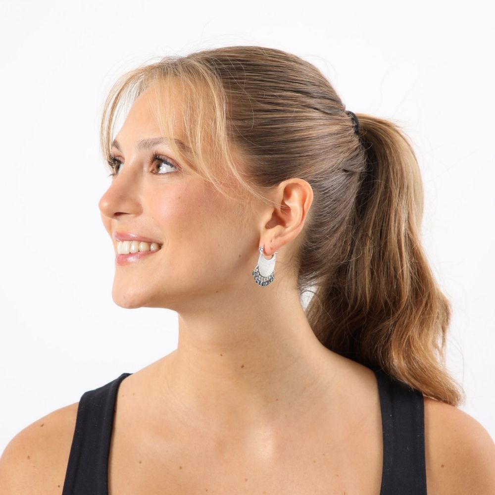 Aros Argolla Arya Plateado Tatienne