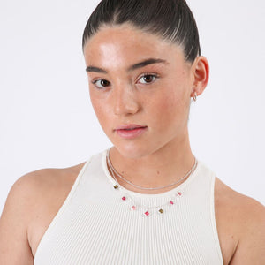 Collar Daniela Plateado ID