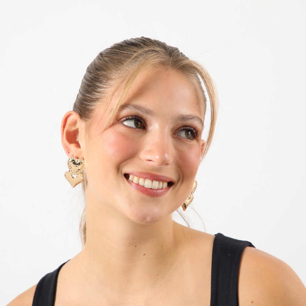 Aros Mediano Vacay Charms 22 Dorado i-D