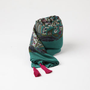 Pañuelo Estampado Delia Verde Humana