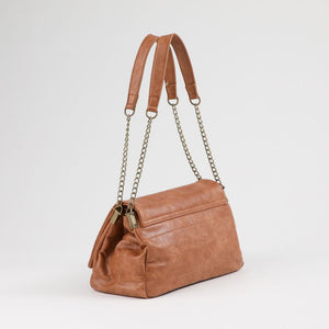 Cartera Bandolera Anika Ecocuero Camel Humana