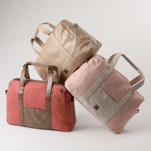 Bolso Hawai Rosado y Beige Humana