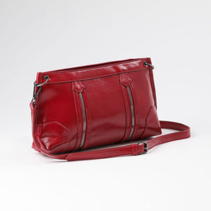 Cartera Bandolera Ecocuero Ceci Rojo Humana